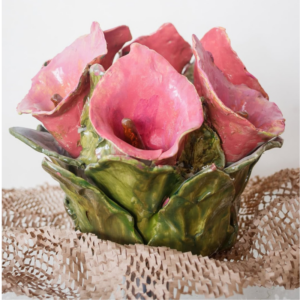 Cachepô Floral Orgânico – Tons Rosé